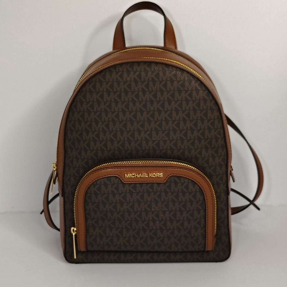 2020 Michael Kors Abbey Medium Logo Monogram Women's Backpack Mint Condition